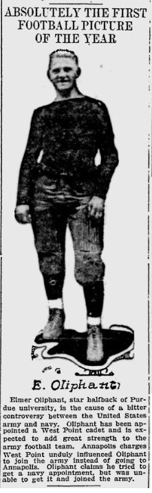 ArmyFB_1914_ElmerOliphant_MilwaukeeJournal_Aug281914