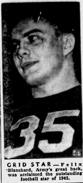 ArmyFB_1944-45_Blanchard_PrescottEveningCourier_Jan71945