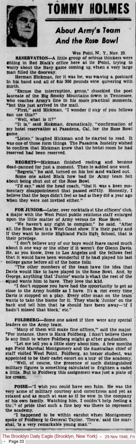 ArmyFB_1946_RoseBowl_BrooklynDailyEagle_Nov291946