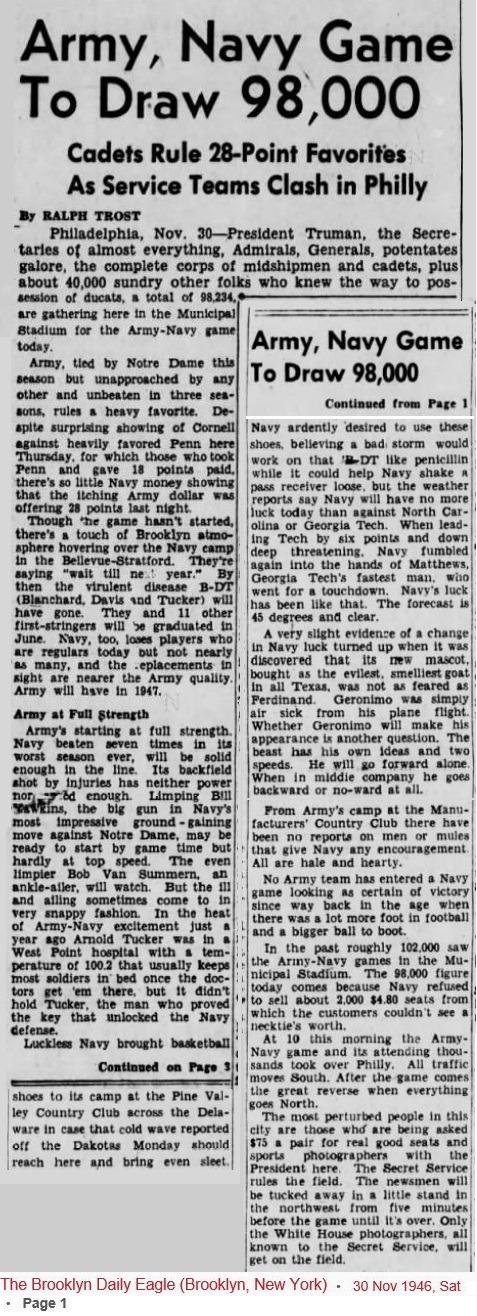 ArmyFB_1946_vsNavy-pre-game_BrooklynDailyEagle_Nov301946