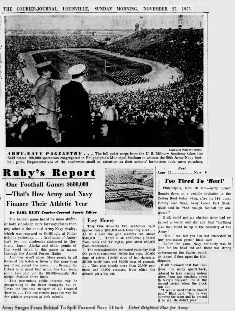 ArmyFB_1955_vsNavy_GateSales_CourierJournal-LouisvilleKY_Nov271955