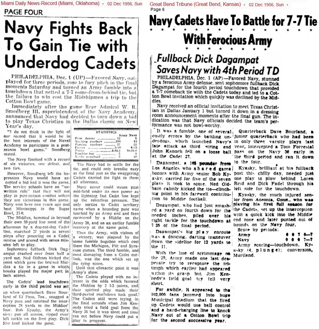 ArmyFB_1956_vsNavy_MiamiDailyNewsOK_Dec21956
