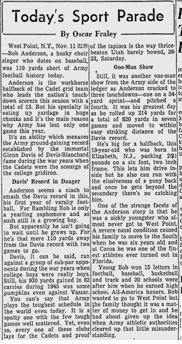 ArmyFB_1957_BobAnderson_ReadingEagle_Nov111957