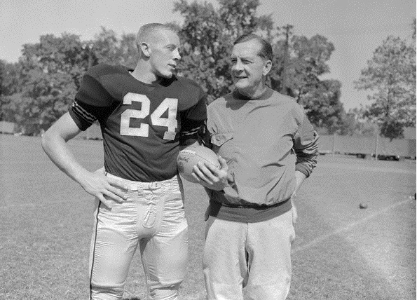 Pete Dawkins Chatting with Earl Blaik