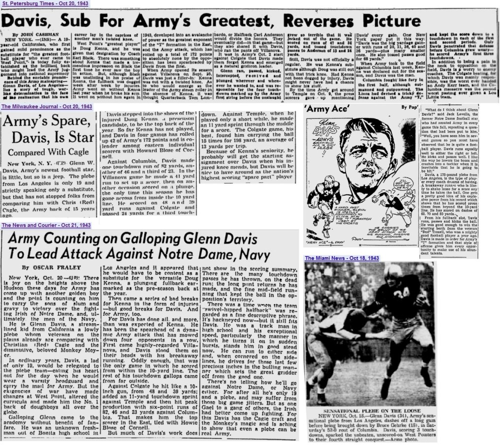 ArmyFB_1943_GlennDavis_various_Oct1943