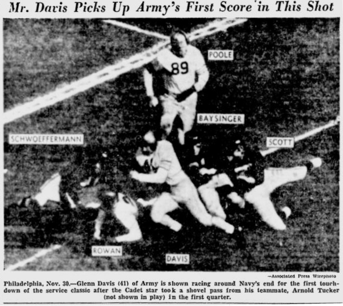ArmyFB_1946_vsNavy-Davis_YoungstownVindicator_Dec11946