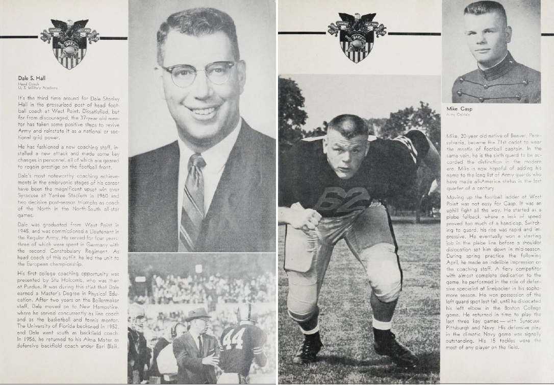 ArmyFB_1961_DaleHall-MikeCasp_DetroitvsArmy-program_11Nov1961
