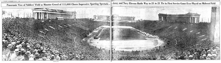 ArmyFB_1926_vsNavy_panoramic_ChicagoTribune_Nov291926