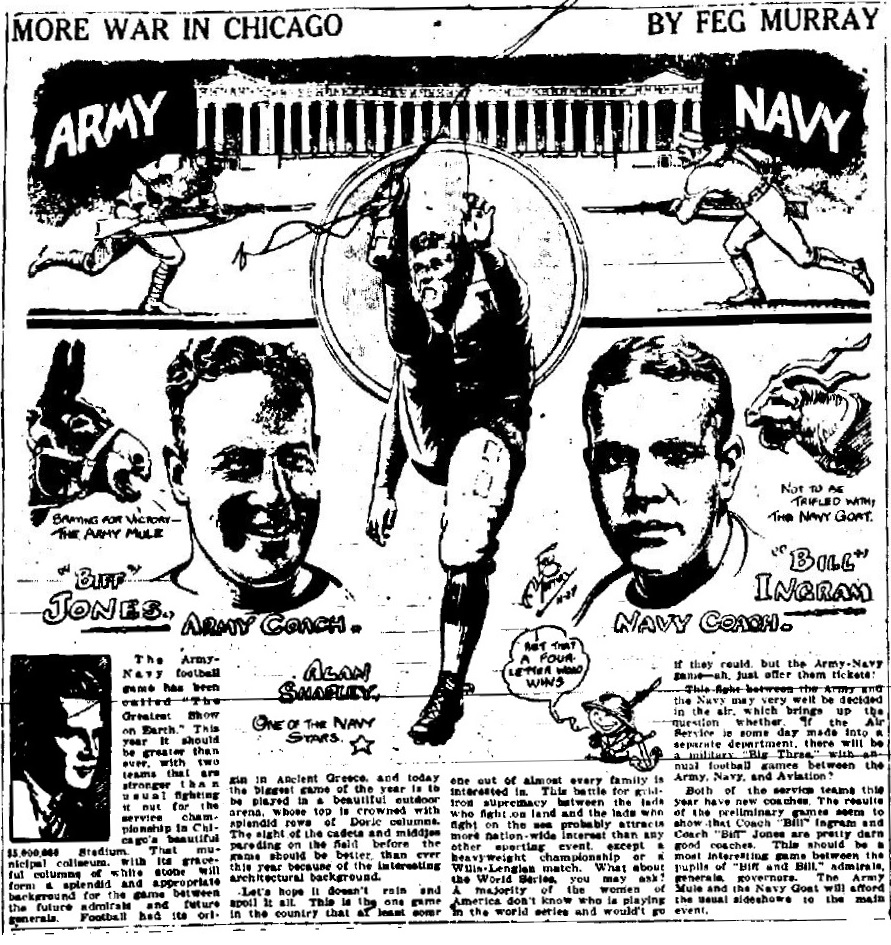 ArmyFB_1926_vsNavyinChicago_byFegMurray_byJackSords_Utica_Nov301926