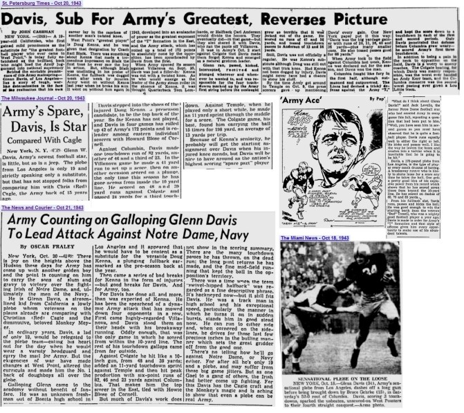 ArmyFB_1943_GlennDavis_various_Oct1943