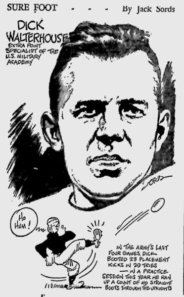 ArmyFB_1944_DickWalterhouse_byJackSords_GreensburgDailyTribune_Nov91944
