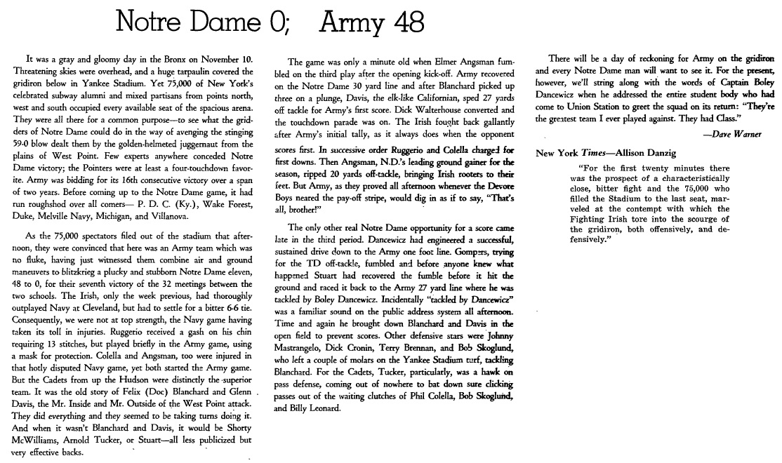 armyfb_1945_notredame_officialreview_recap