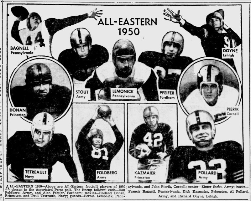 ArmyFB_1950_All-East_NewsandCourier_Dec21950