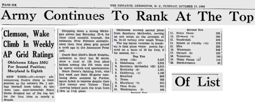 ArmyFB_1950_TheDispatch_Oct171950