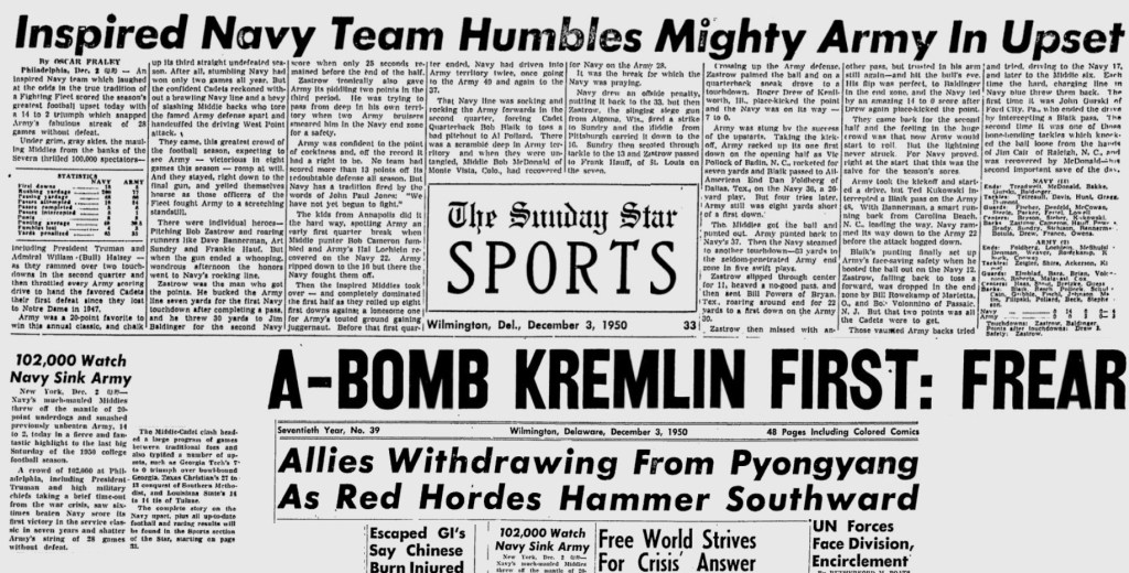 ArmyFB_1950_vsNavy_SundayMorningStar_Dec31950