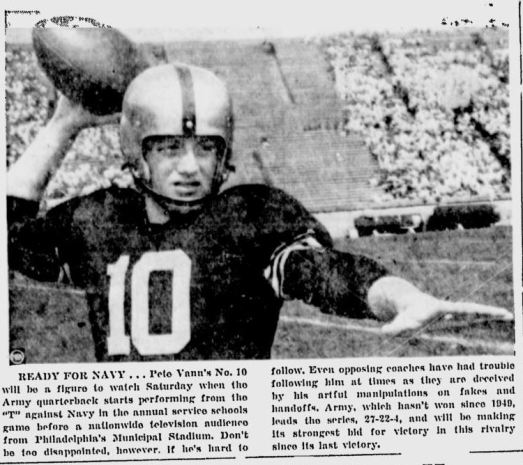 ArmyFB_1953_PeteVann_StJosephGazette_Nov261953