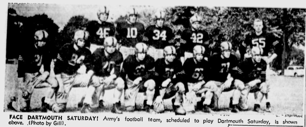ArmyFB_1954_starters_NewburghNews_Oct61954