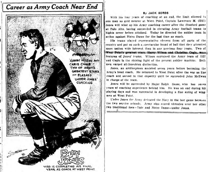 ArmyFB_1929_CoachBiffJones_byJackSords_DailySentinelRomeNY_Nov301929