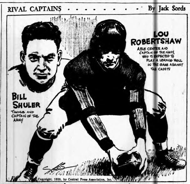 ArmyFB_1935_BillShuler_byJackSords_LongIslandDailyPress_Nov301935