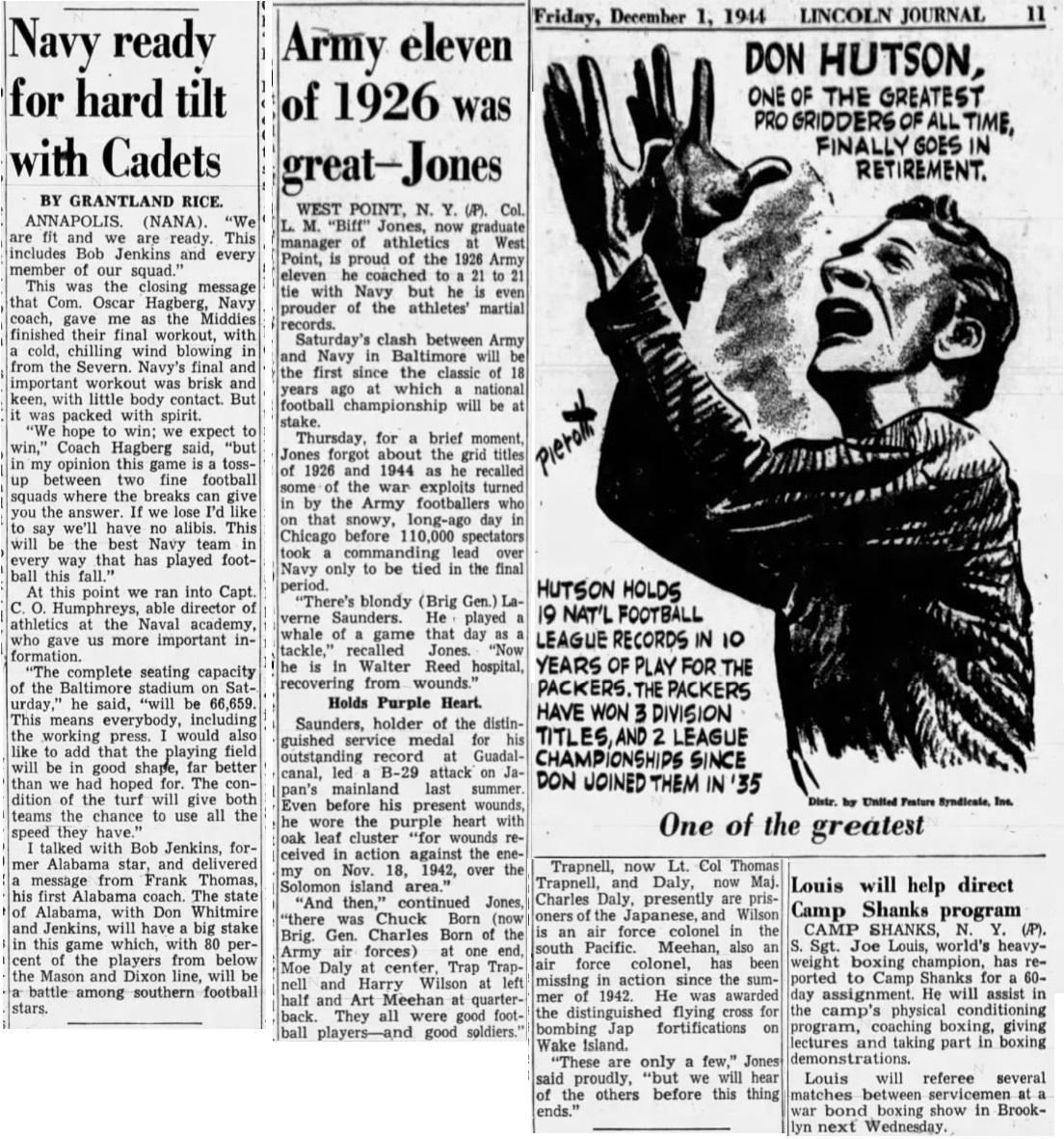 1944_DonHutson_byPierotti_ArmyFB-BiffJones_NEState-LincolnJournal_Dec11944