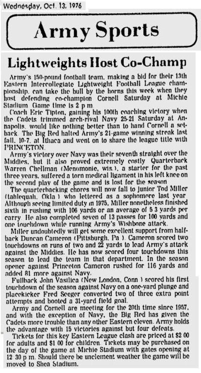 1976_101376_vsCornell_NewburghEveningNews