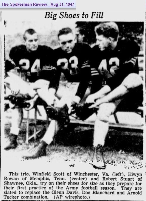 ArmyFB_1947_RipRowan-WinfieldScott-BobbyJackStuart_SpokesmanReview_Aug311947