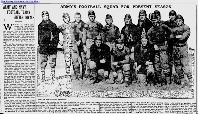 ArmyFB_1914_team_SundayVindicator_YoungstownOH_Oct251914