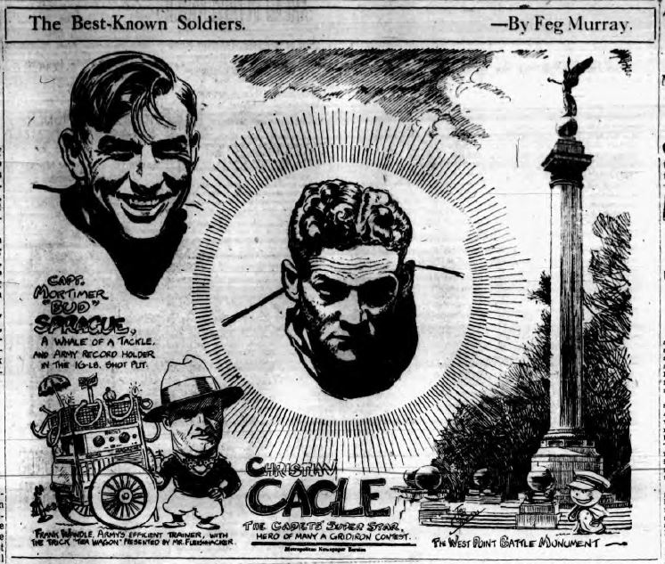 ArmyFB_1928_Cagle-Sprague_byFegMurray_BuffaloEveningNews_Dec11928