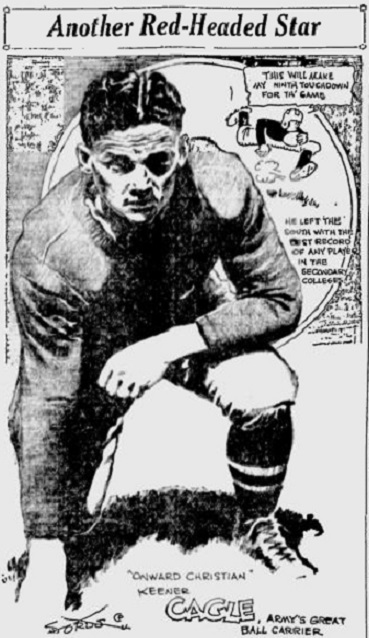 ArmyFB_1928_ChrisCagle_byJackSords_BerkeleyDailyGazette_Nov261928