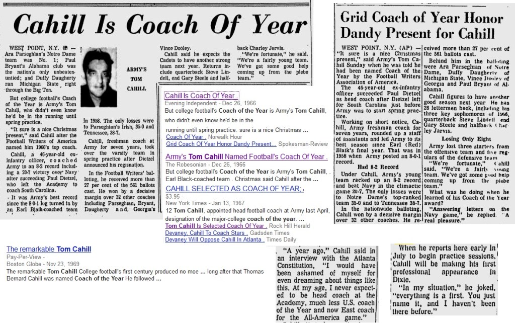 ArmyFB_1966_Cahill-CoachoftheYear_EveningIndependent_Dec261966