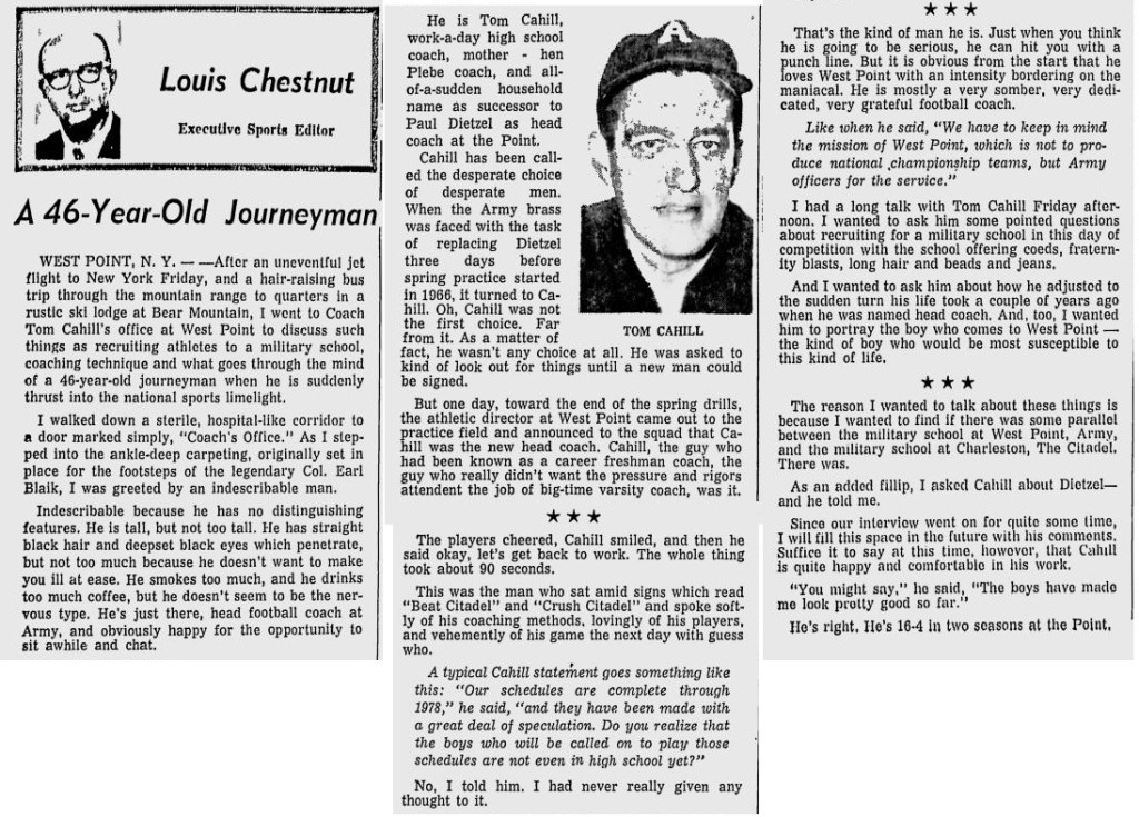 ArmyFB_1968_Cahill_NewsandCourier_Sep221968