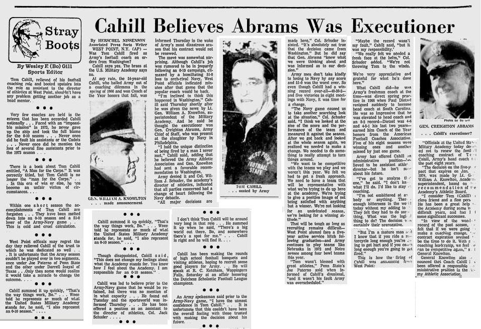 ArmyFB_1973_Cahill-Fired_EN-Dec141973