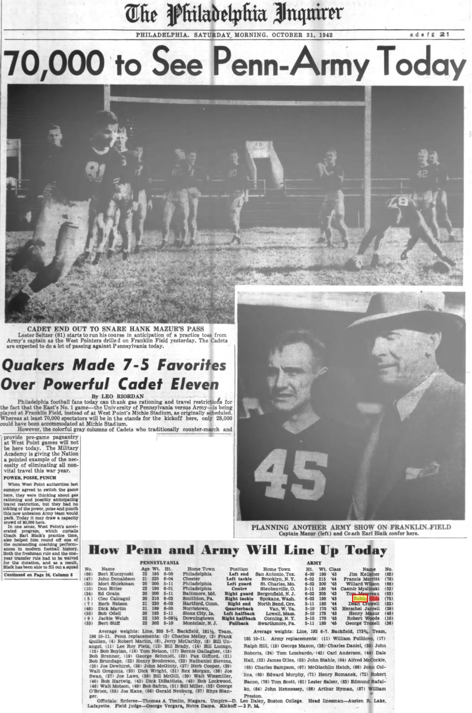 armyfb_1942_vspenn_philadelphiainquirer_oct311942