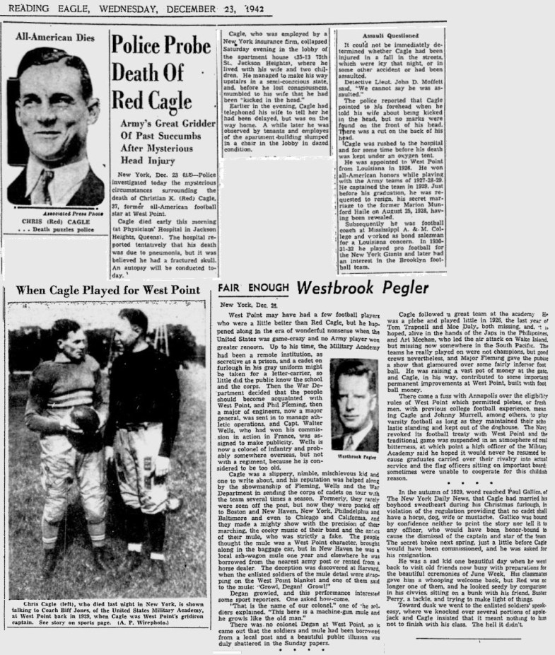 Cagle_Death_ReadingEagle_Dec231942