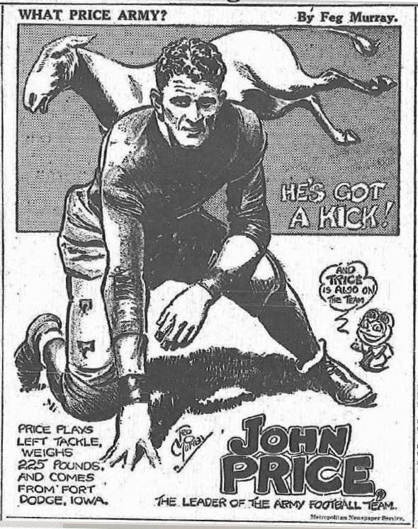 ArmyFB_1931_CaptainJohnPrice_byFegMurray_NYSun_Nov101931