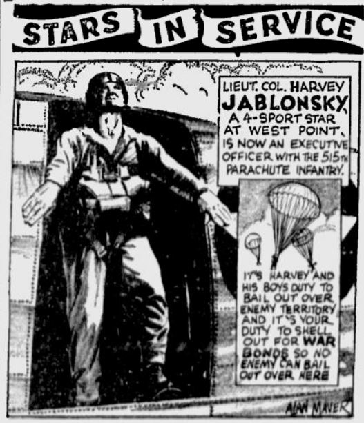 ArmyFB_1933_HarveyJablonsky-StarsintheService_byAlanMaver_SundayMorningStar_Nov71943