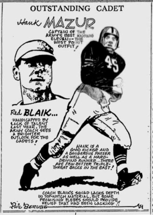 ArmyFB_1942_HankMazur_byPhilBerube_SundayMorningStar_Oct41942