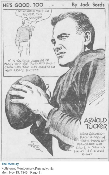 ArmyFB_1945_Tucker_byJackSords_PottstownMercury_19Nov1945