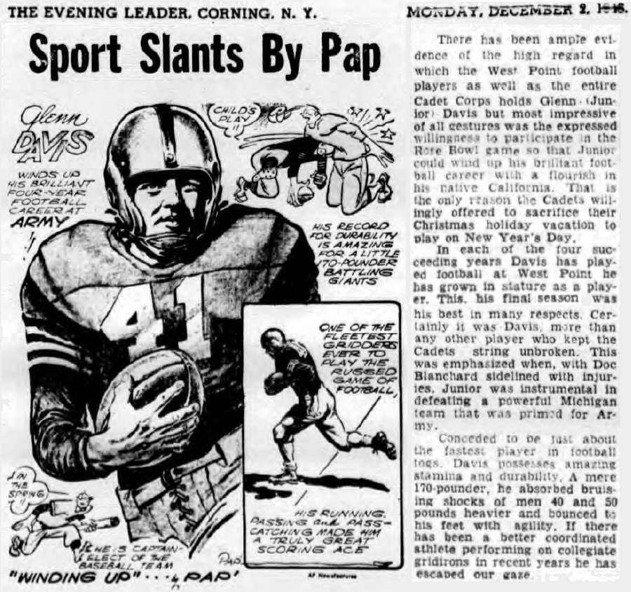 armyfb_1946_glenndavis_bypap_corningnyeveningleader_dec21946