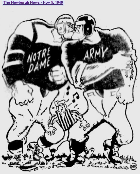 armyfb_1946_vsnd_gameofthecentury_byalvemeer_newburghnews_nov51946