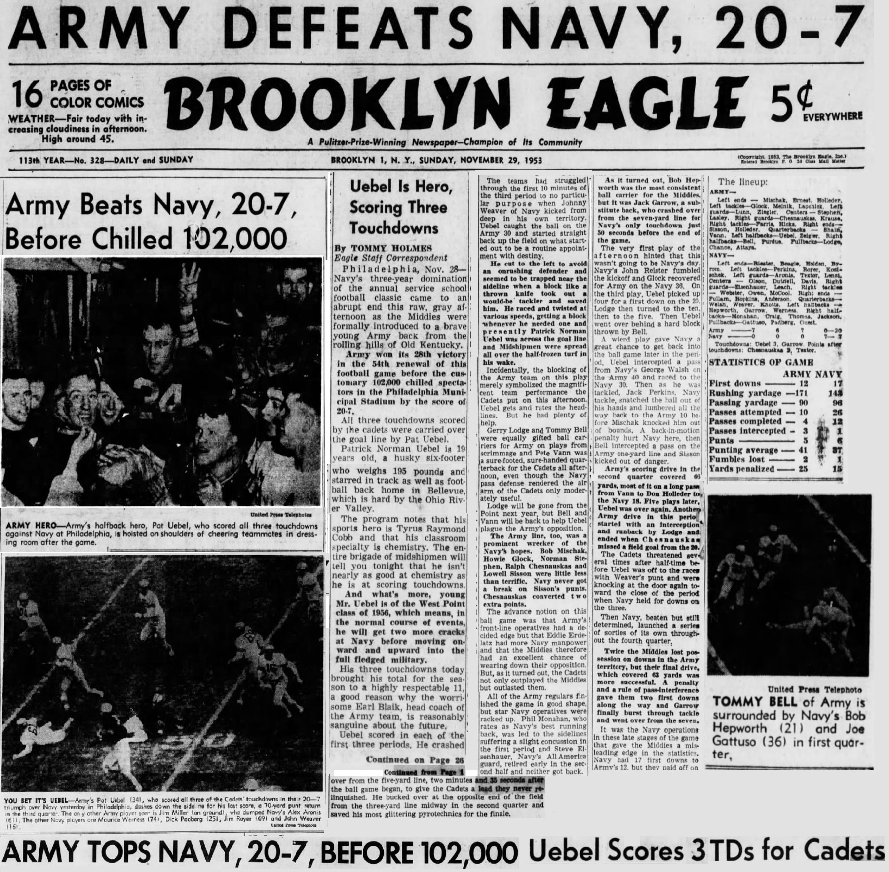 ArmyFB_1953_vsNavy_BrooklynDailyEagle_Nov301953