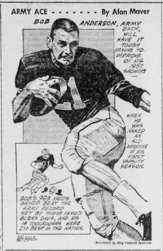 ArmyFB_1958_BobAnderson_AlanMaver_BrazilDailyTimesIn_15Oct1958