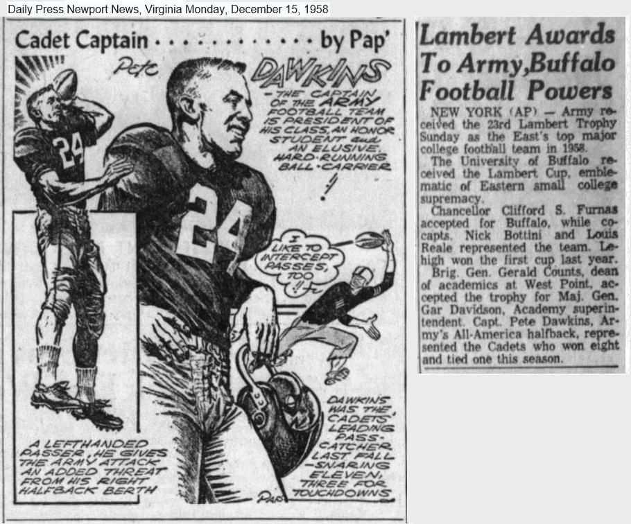ArmyFB_1958_Dawkins-LambertTrophy_byPap_DailyPress_15Dec1958