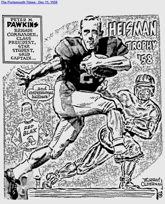 armyfb_1958_dawkins_heisman_bymurrayolderman_portsmouthtimes_dec111958