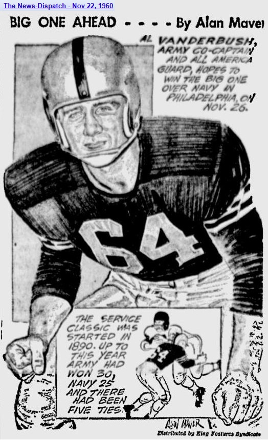 armyfb_1960_alvanderbush_byalanmaver_newsdispatch_nov221960
