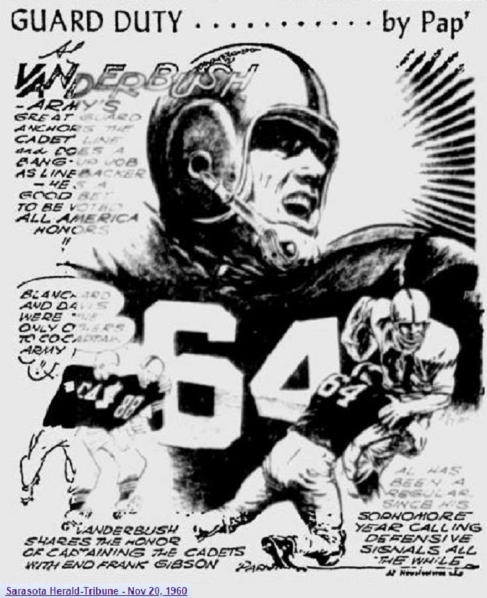 ArmyFB_1960_AlVanderbush_byPap_SarasotaHeraldTribune_Nov201960