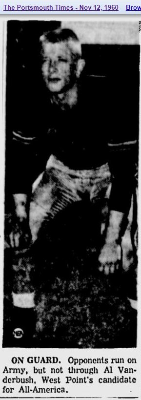 ArmyFB_1960_AlVanderbush_PortsmouthTimes_Nov121960