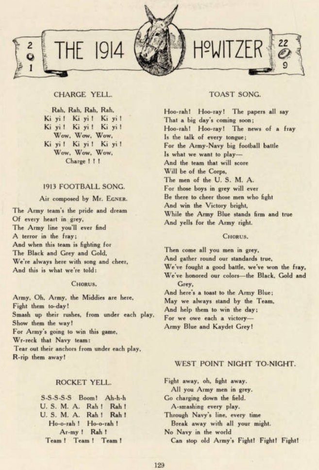ArmyFB_1913_FightSongs_Howitzer1914