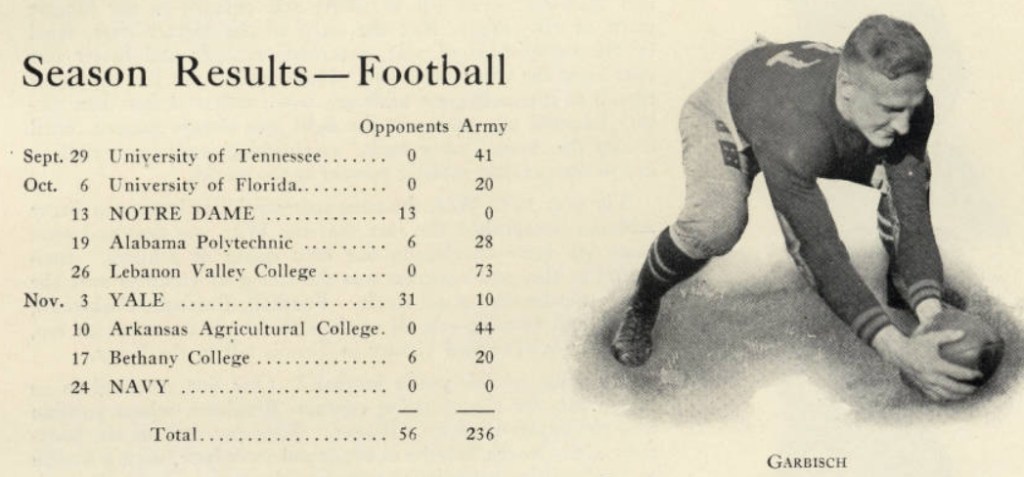 ArmyFB_1923_record-Garbisch-Captain