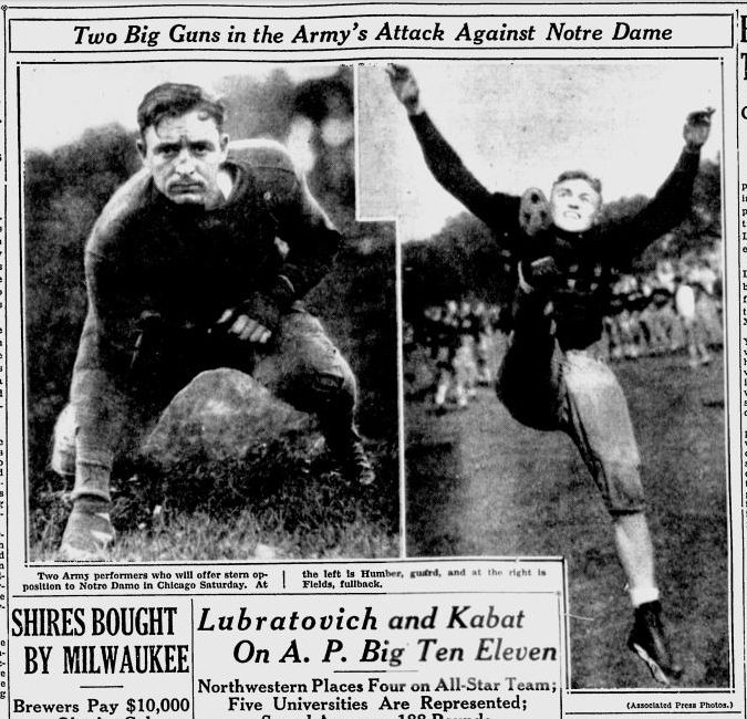 armyfb_1930_vsnotredame_humber-fields_milwaukeesentinel_nov291930